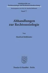 Abhandlungen zur Rechtssoziologie.