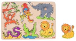 Goki Puzzle Tierstimmen Zootiere