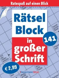 Rätselblock in großer Schrift 141