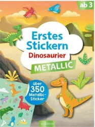 Erstes Stickern Metallic ? Dinosaurier