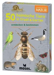 Moses Verlag Kartenset - 50 HEIMISCHE TIERE IN STADT UND GARTEN - entdecken & bestimmen