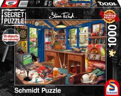 Vaters Werkstatt- Anzahl Teile: 1000, Maße (B/H): 69,5 x 49,5 cm, Puzzle, Premium Quality, Secret Puzzle, 15 objects are missing!