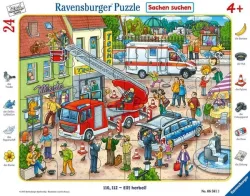 Rahmenpuzzle Ravensburger 110, 112 - Eilt herbei! 24 Teile
