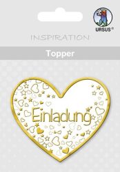 URSUS Geschenk-Topper Einladung Herz