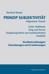 Prinzip Subjektivität. Tl.1