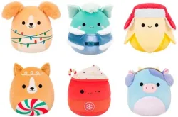SQUISHMALLOWS Pl&uuml;schtier Christmas 19cm 6700.93388 assortiert