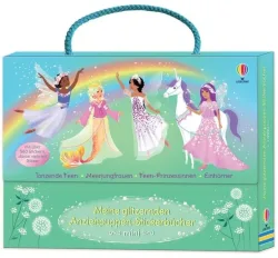 Meine glitzernden Anziehpuppen-Stickerbücher mini