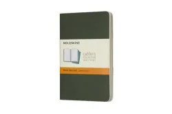 Moleskine Cahier Pocket/A6, 3er Set, Liniert, Kartoneinband, Myrtengrün