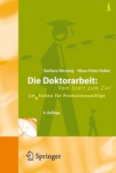 Die Doktorarbeit, Vom Start zum Ziel