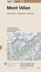 Swisstopo Mont Vélan 1366 Landeskarte 1:25 000