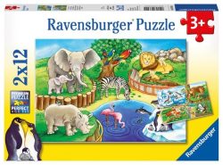 Puzzle Tiere im Zoo