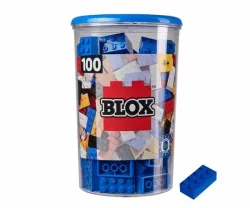 BLOX Bausteine 100 blaue 8er Steine