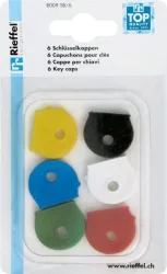 RIEFFEL Schl&uuml;sselkappen 8009SB/6 ass. 6 St&uuml;ck