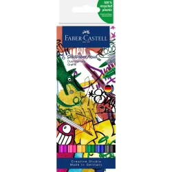 Faber-Castell Dual Marker Goldfaber 164525 Grau 6 Stück