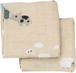 2er-Pack Mullwindeln 65x65 cm