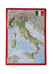 Georelief 3D Reliefpostkarte Italien