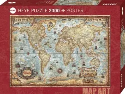Heye - Puzzle the world standard, 2000 Teile, Multicolor