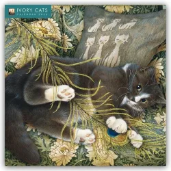 Ivory Cats ? Lesley Anne Ivorys Katzen 2026 ? Original Flame Tree Publishing-Kalender [Kalender]