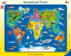 Ravensburger Weltkarte mit Tieren