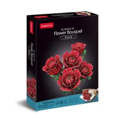 CUBICFUN - 3D Puzzle Blumenstrauss Rose 312 Teile