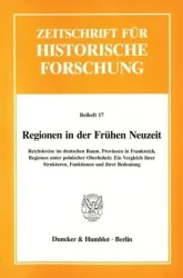 Regionen in der Frühen Neuzeit.