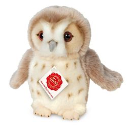 Hermann Teddy Kuscheltier EULE (20cm) stehend in beige