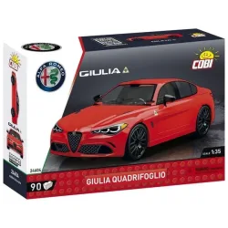COBI Alfa Romeo 24604 - Giulia Quadrifoglio, Bausatz 90 Klemmbausteine