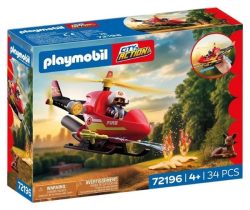 Playmobil - 72196 Feuerwehr-Helikopter, Multicolor