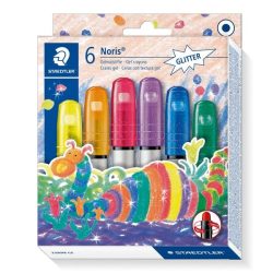 STAEDTLER 2390M C6 Noris Club® Gelmalstifte Kartonetui mit 6 Farben (Glitter-Farben)
