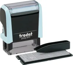 TRODAT Printy 4911 Typo 3 Zeilen Text 180853 pastellblau