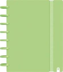 Notizbuch A5 liniert past.grün