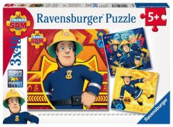 Ravensburger Puzzle 3x49 - Feuerwehrmann Sam: Bei Gefahr Sam rufen