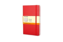 Moleskine classic, Large Size, Ruled Notebook, red