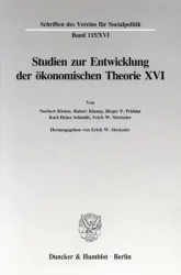 Die Umsetzung wirtschaftspolitischer Grundkonzeptionen in die kontinentaleuropäische Praxis des 19. und 20. Jahrhunderts, I. Teil.