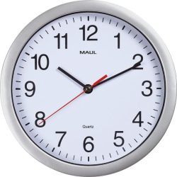 Maul Wanduhr MAULrun Silber Weiss, Uhrtyp