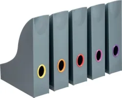 DURABLE -  Magazine Rack VARICOLOR 770657 anthrazit,5 Stk. 245x380x223mm, 22.5X29.7CM