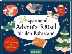 ARS EDITION Adventskalender 16x20.5x1.5cm 135732 24 Advents-R&auml;tsel Ruhestand