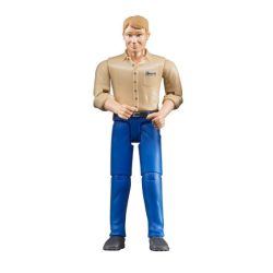 Bruder Spielwaren Figur Mann mit blauer Hose