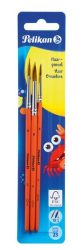 Haarpinsel Blister mit 3 Pinseln