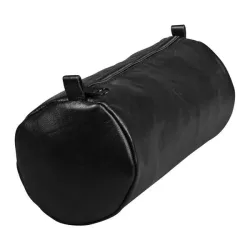 CLAIREFONTAINE Schlamperetui AgeBag 22x8cm 77031C schwarz, rund, Leder