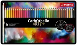 STABILO - Trockenpastellstifte im Geschenkkoffer aus Holz, 32.1X18.7X1.1CM, Sortierte Farben