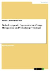 Veränderungen in Organisationen. Change Management und Verhaltenspsychologie