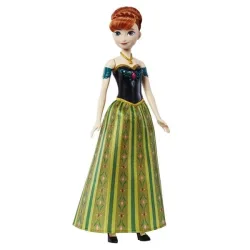 Mattel - Disney Die Eiskönigin Singende Puppe Anna  (D, I, E, F), Multicolor