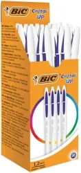 BIC Cristal Up Kugelschreiber Blau Mittel 0,35 mm 20 Stück