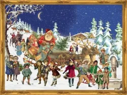 SELLMER Adventskalender RS771 Rentiere 35,5x26,5cm