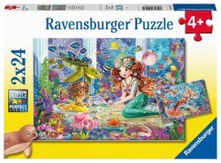 Puzzle Ravensburger Zauberhafte Meerjungfrauen 2 X 24 Teile