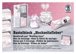 URSUS Bastelpapier 300 g/m2 18 Blatt, Rosa