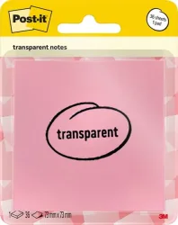 Post-it Notes transp. pink