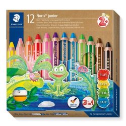 STAEDTLER 140 C12 buddy-Buntstifte 3 in 1 mit 12 Farben