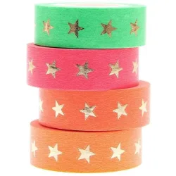 Rico Washi Tape Set Sterne, neon